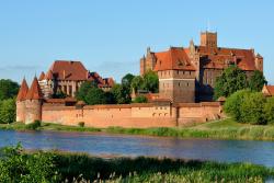 Hrad malbork v poľsku