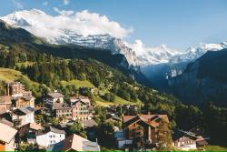 Nádherná švajčiarska dedinka Wengen.