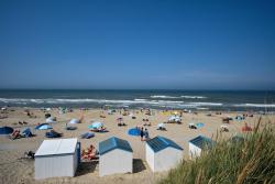 Pláž na ostrove Texel v Holandsku.
