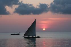 Západ slnka na Zanzibare