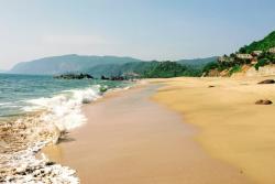 Pláž Cola v južnej Goe. India.