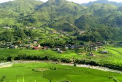 Nádherné scenérie v okolí Sapa. Vietnam.