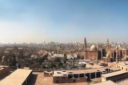 Pohľad na Káhiru. Egypt.