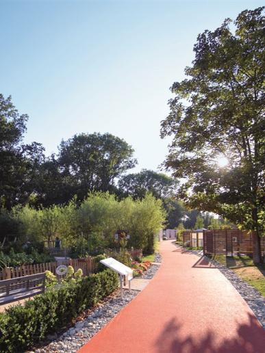 Pohľad na Tullnské záhrady