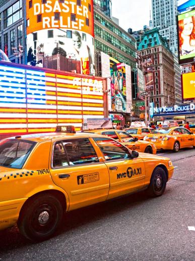Tradičné taxíky v New Yorku