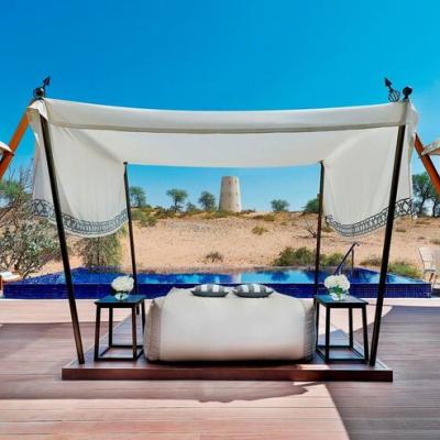 Ubytovanie v luxusných vilkách priamo na pláži v hoteli Ritz Carlton v Ras Al Khaimah