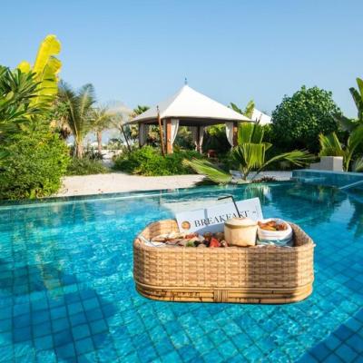 Ubytovanie v luxusných vilkách priamo na pláži v hoteli Ritz Carlton v Ras Al Khaimah