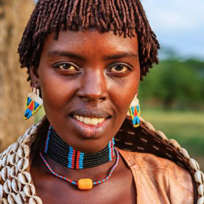 Etiópčan v tradičnom odeve.