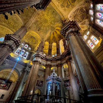 Interiér katedrály v Malage.
