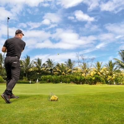 Golf na ostrove Maurícius.