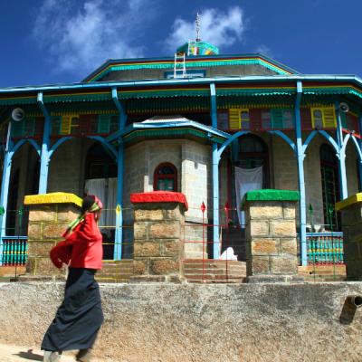 Kostol sv. Márii založený v roku na hore Entoto v Addis Abeba