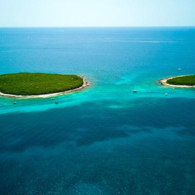 Ostrovy pri Istrii. Chorvátsko.