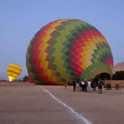 Balóny v Luxore. Egypt.