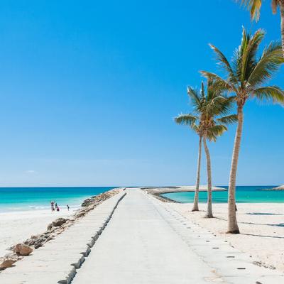 Omán pláž
