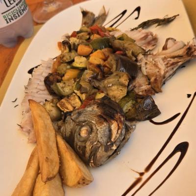 Ryba čerstvá na ostrove Elba.