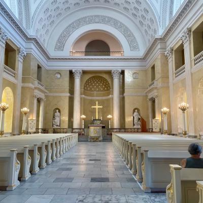 Interiér kostola v Christianborg.