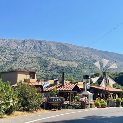 Reštaurácia a mlyn na Lasithi.