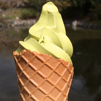 Matcha zmrzlina. Japonsko