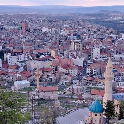 Západ slnka z pevnosti Nevşehir