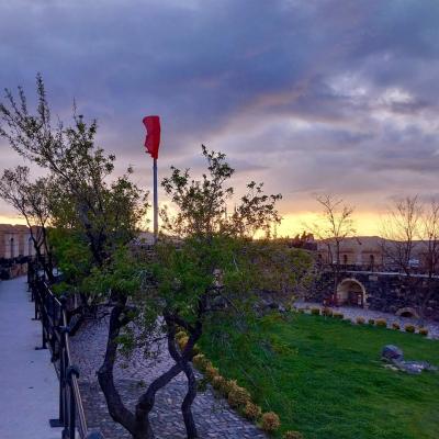 Západ slnka z pevnosti Nevşehir