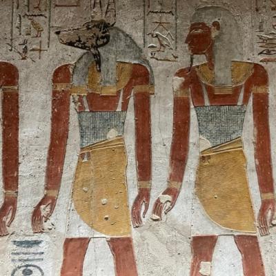 Reliéf z Údolia kráľov v Egypte.