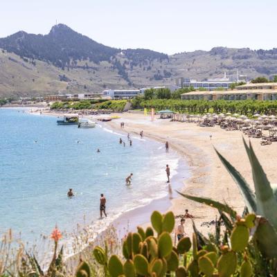 Pláž pri hoteli Blue Sea Island, Rodos. Zdroj: CK Satur