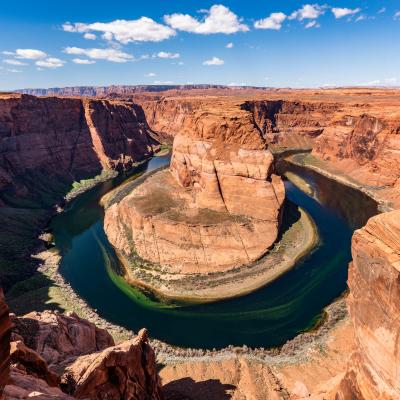 Nádherný kaňon Horseshoe Bend, Arizona. USA