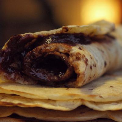 Palacinky s čokoládou.