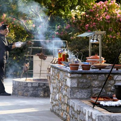 barbeque v hoteli Princess Andriana, Rodos