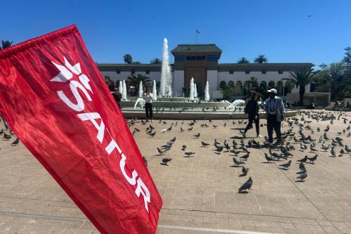 Vlajka Satur v Rabate.