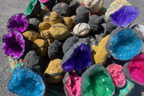 Farebné kamene vo Vysokom Atlase.