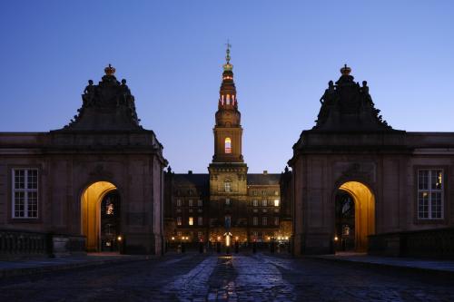 Christiansborg palác v Kodani.