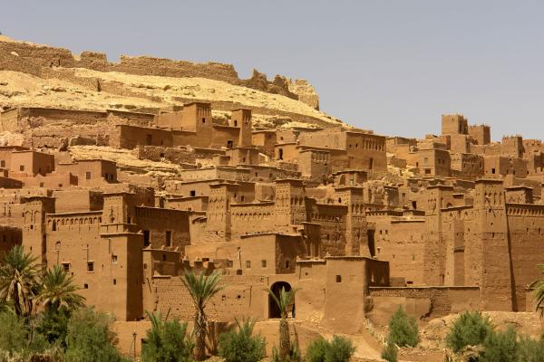 Pieskový zámok Ait Benhaddou Kasbahs