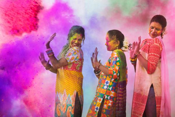 Farebná India - Holi festival farieb