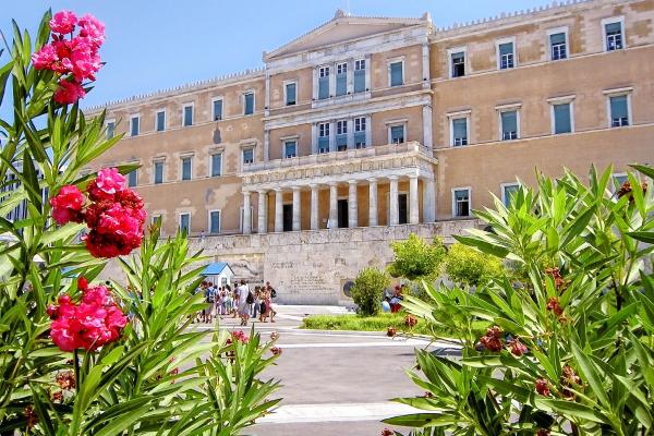 Historické stavby v Aténach.