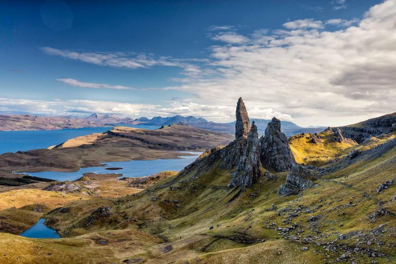 Ostrov Skye, Škótsko.