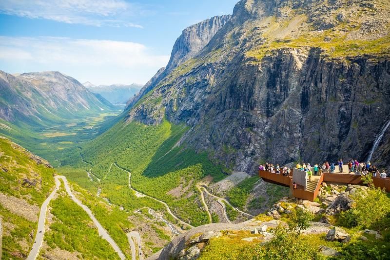 Veľká cesta trollov- Trollstigen, Nórsko