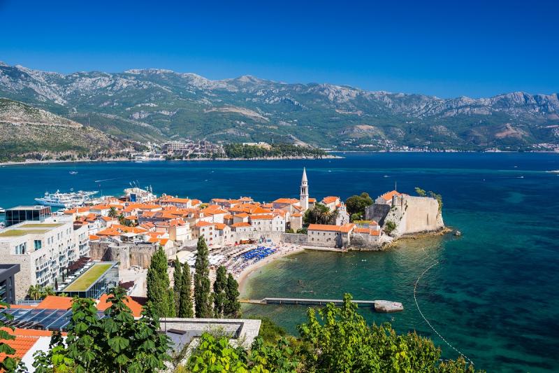 Mesto budva v čiernej hore