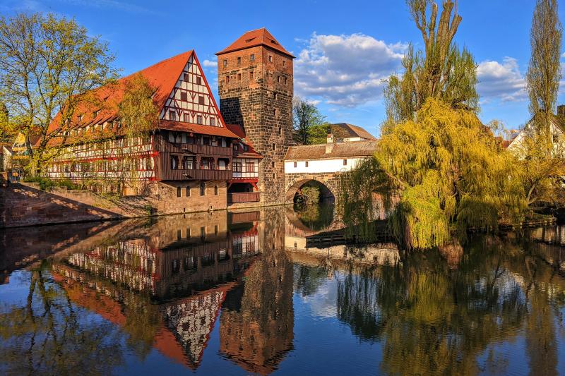 Norimbergský hrad. Nemecko