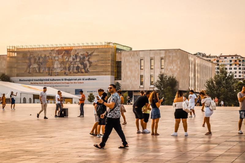 Historické múzeum v Tirane.