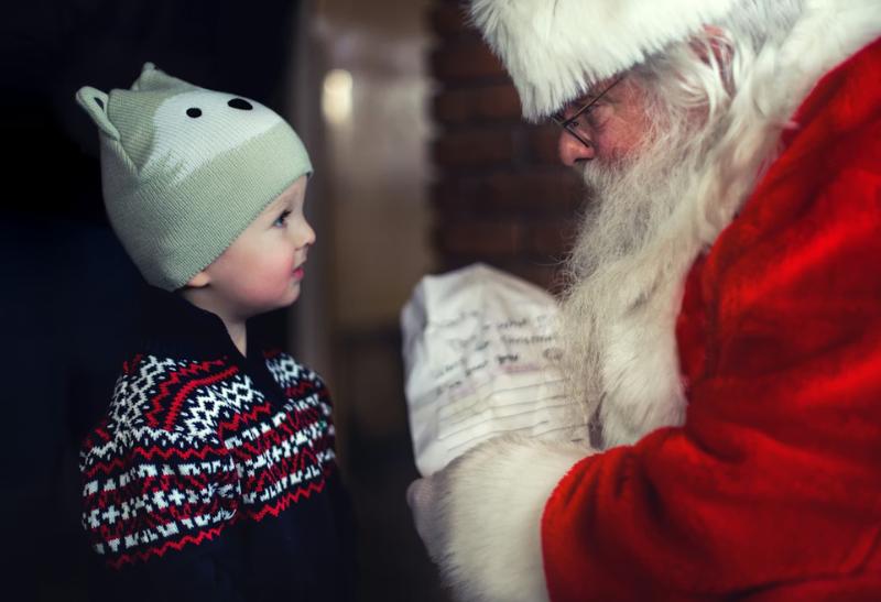 Chlepček a Santa Claus.