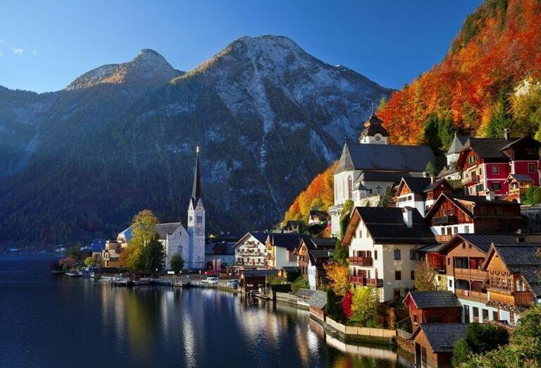 Rozprávkové mesto Hallstatt v Rakúsku