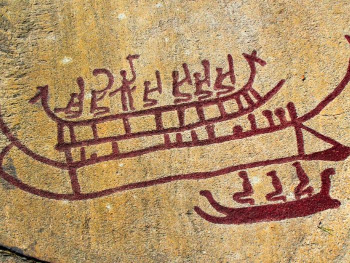 Skalné rytiny v Tanumshede vo Švédsku.