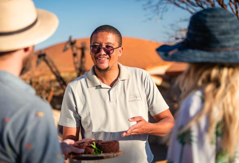 Pohostenie v Namíbii.