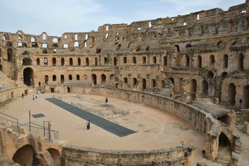 Amfiteáter El Djem v Tunisku.