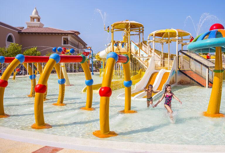 Vodný svet pre deti hotela Rixos Premium Saadyiat. Abu Dhabi. SAE