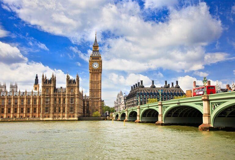 Most Westminster a Big Ben. Londýn
