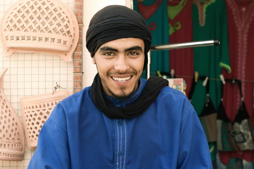 Miestny tuniský berber.