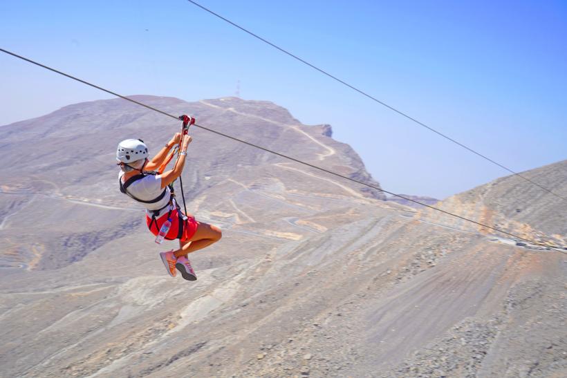 Najdlhšia zipline na svete v emiráte Ras Al Khaimah