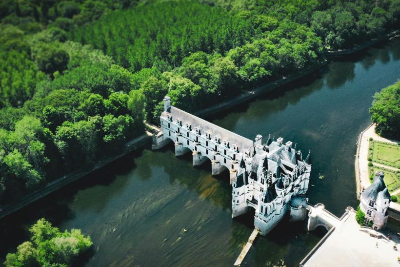 Prekrásny zámok Chenonceau, Francúzsko